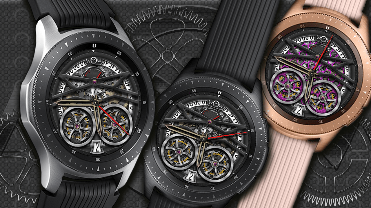 SKELETON Classic WW18 animated multicolor watchface r/GalaxyWatch
