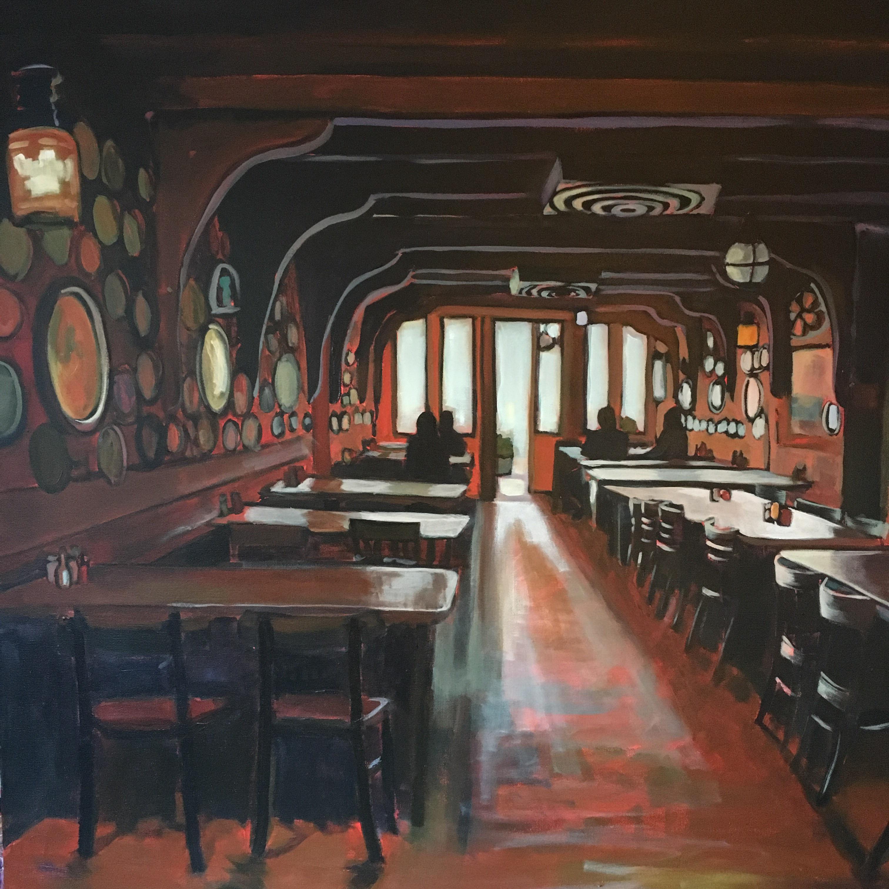 Dan & Louis Oyster Bar. A painting I did. Thought you might enjoy it