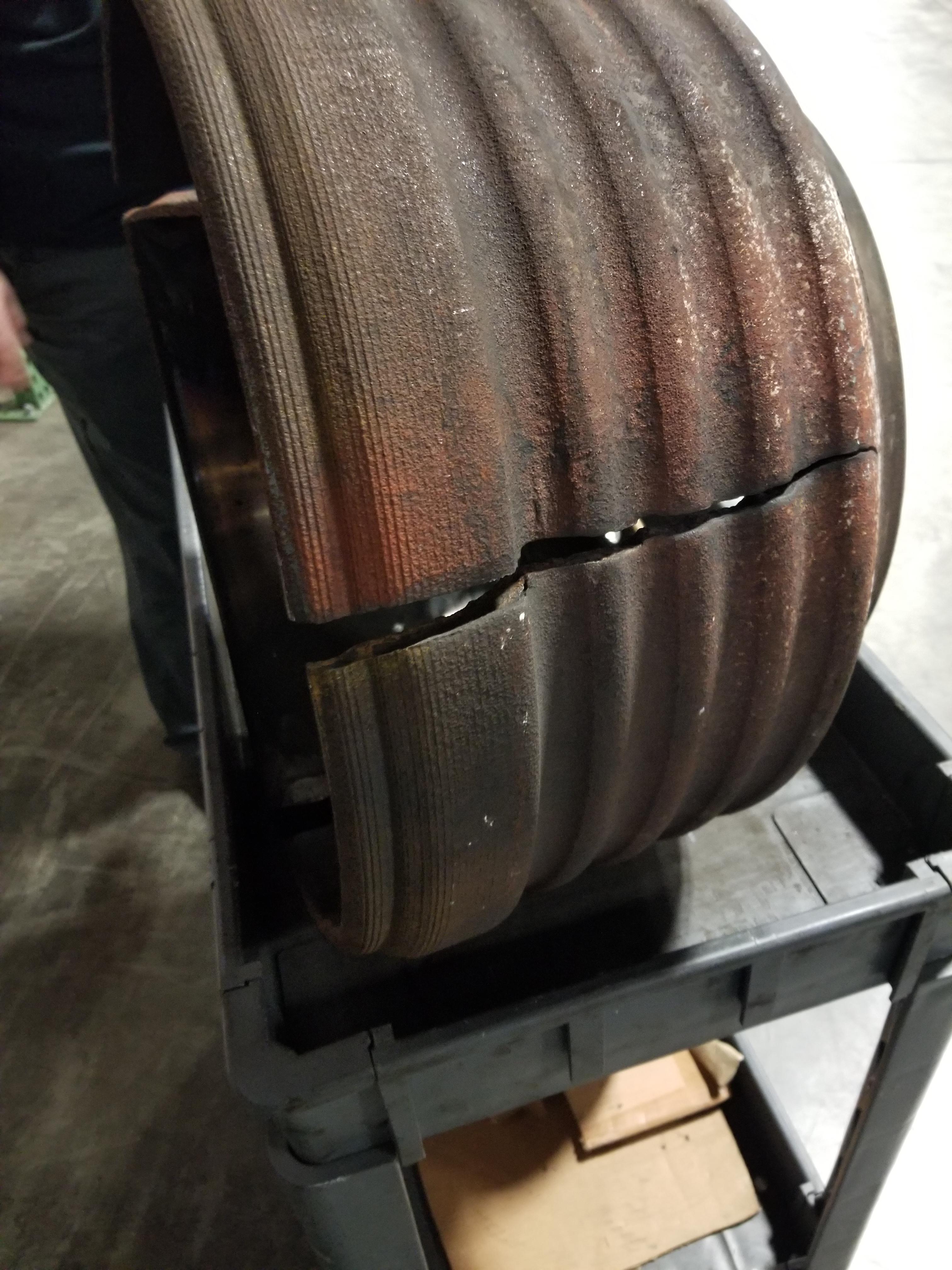 Still not really sure what the customer did. Brake drum off an 18