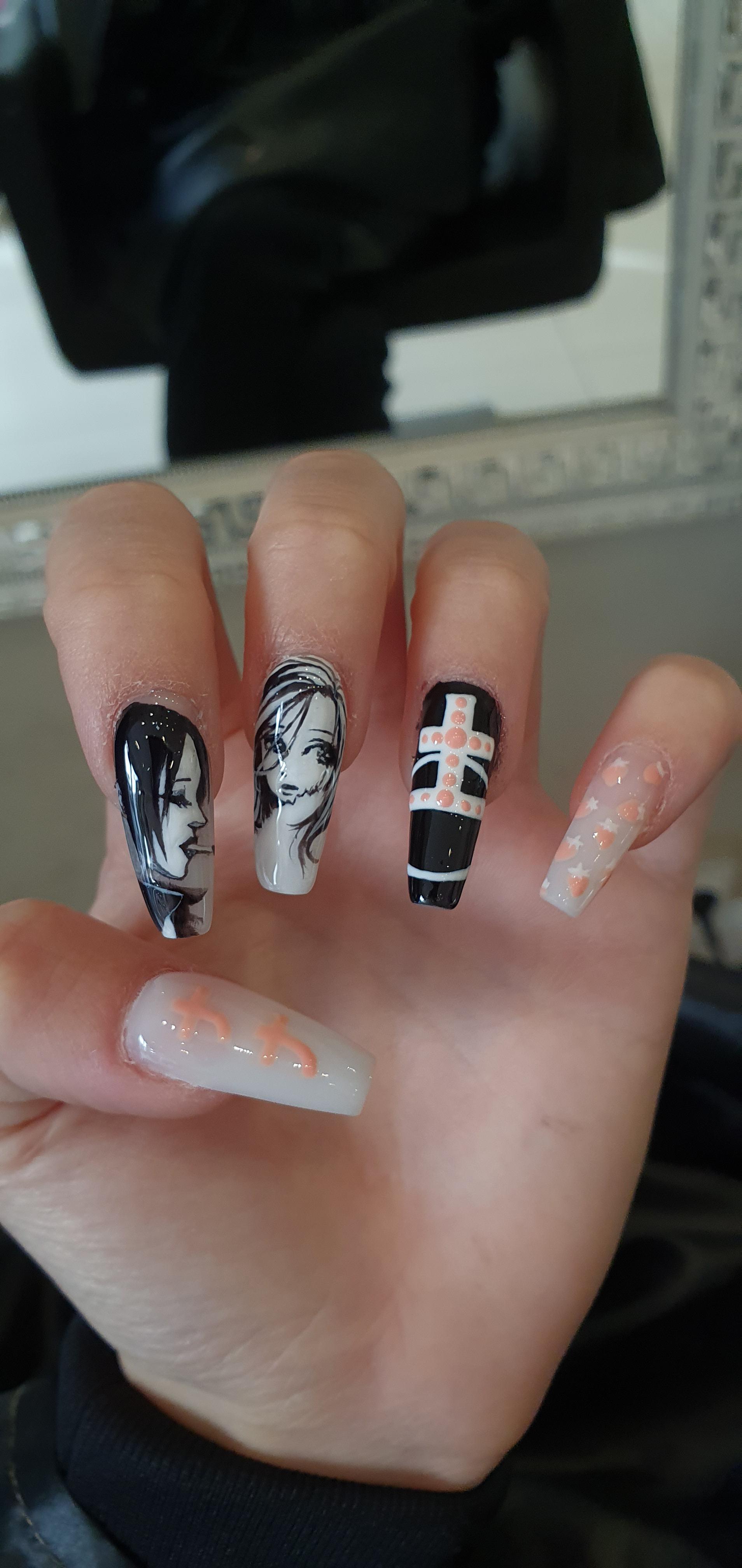 My first nail art! NANA nails r/Nails