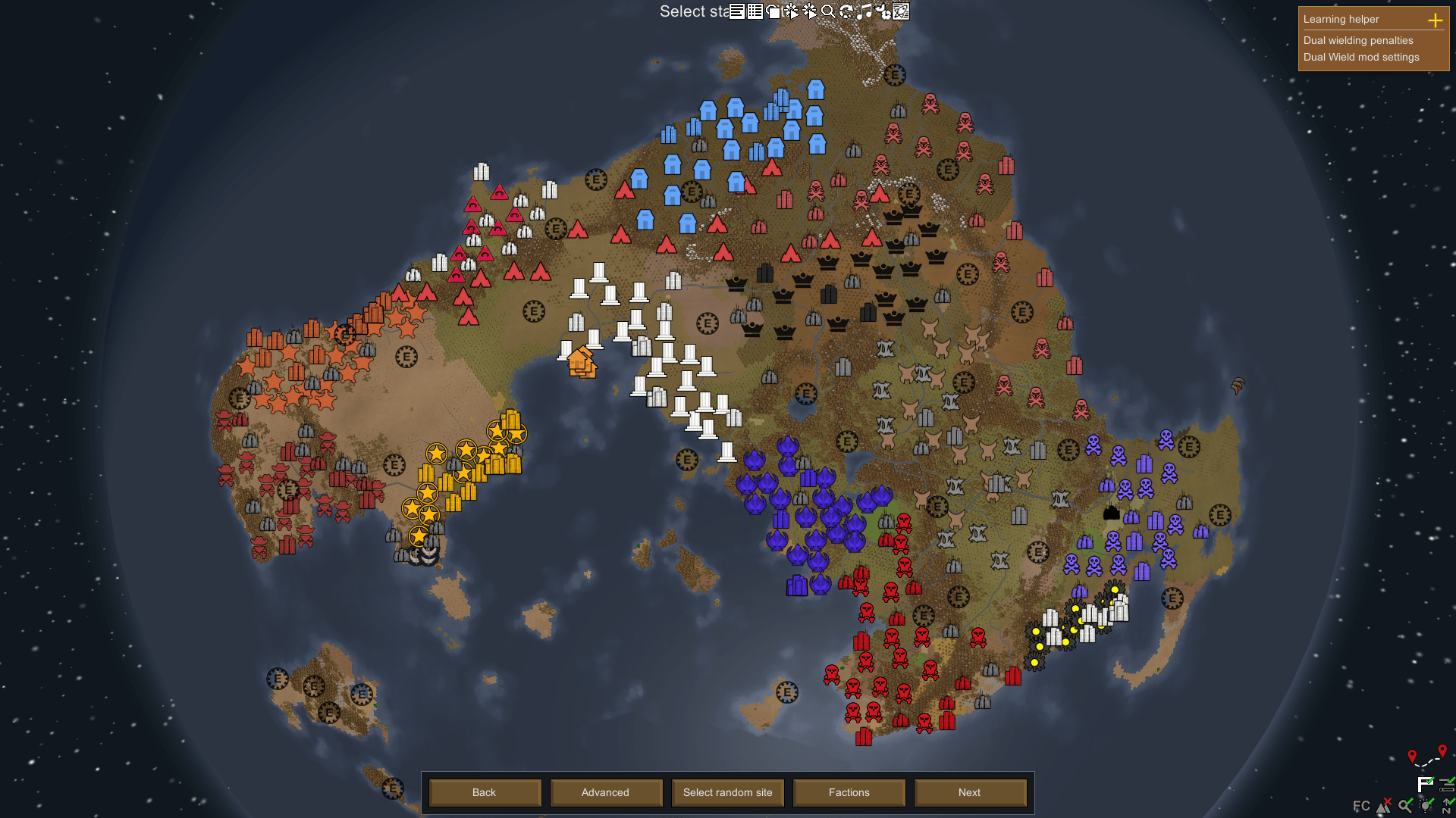 What are your thoughts on the faction placement in my new world? The