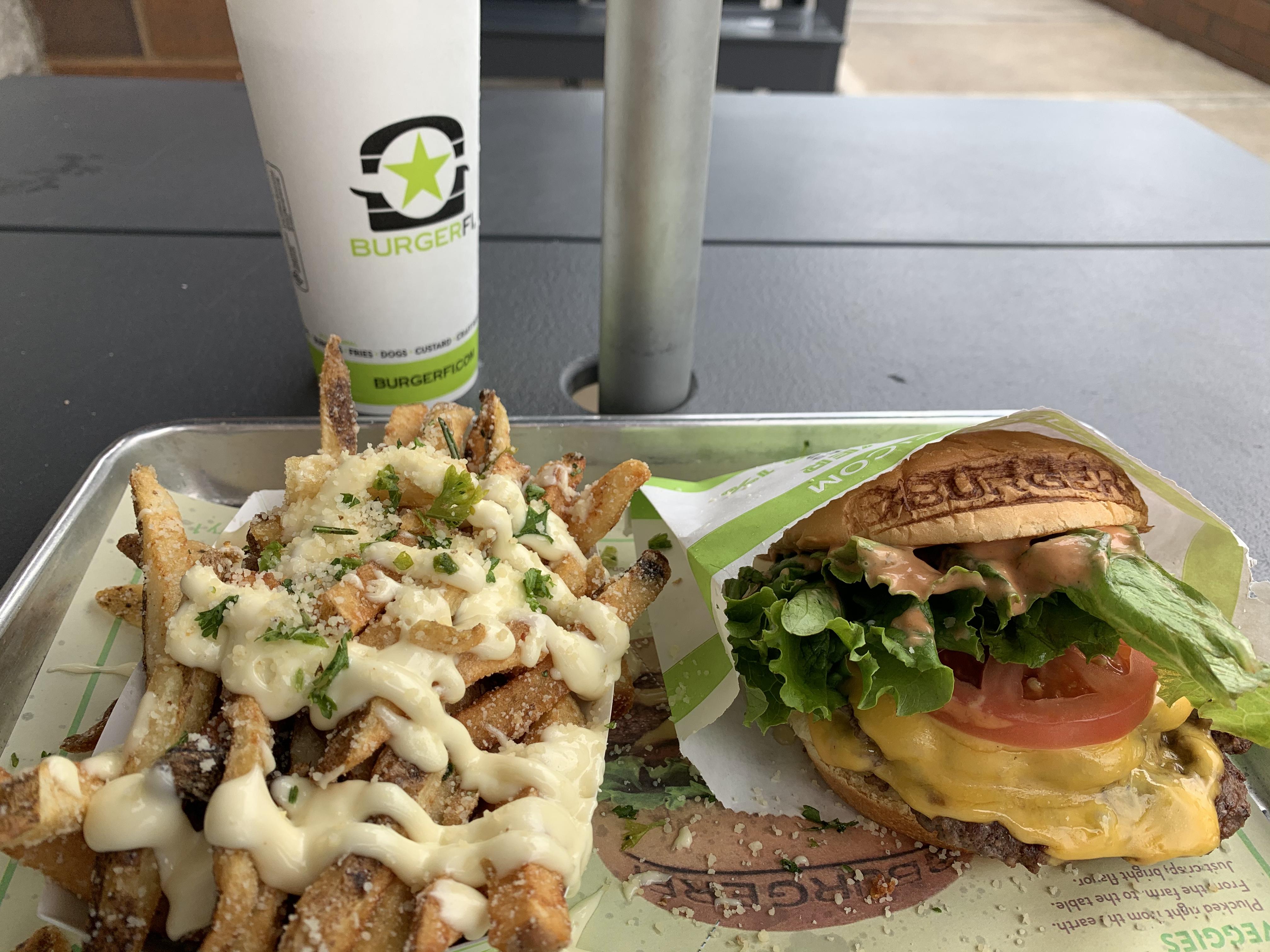 BurgerFi Cheeseburger with Urban Fries. r/burgers