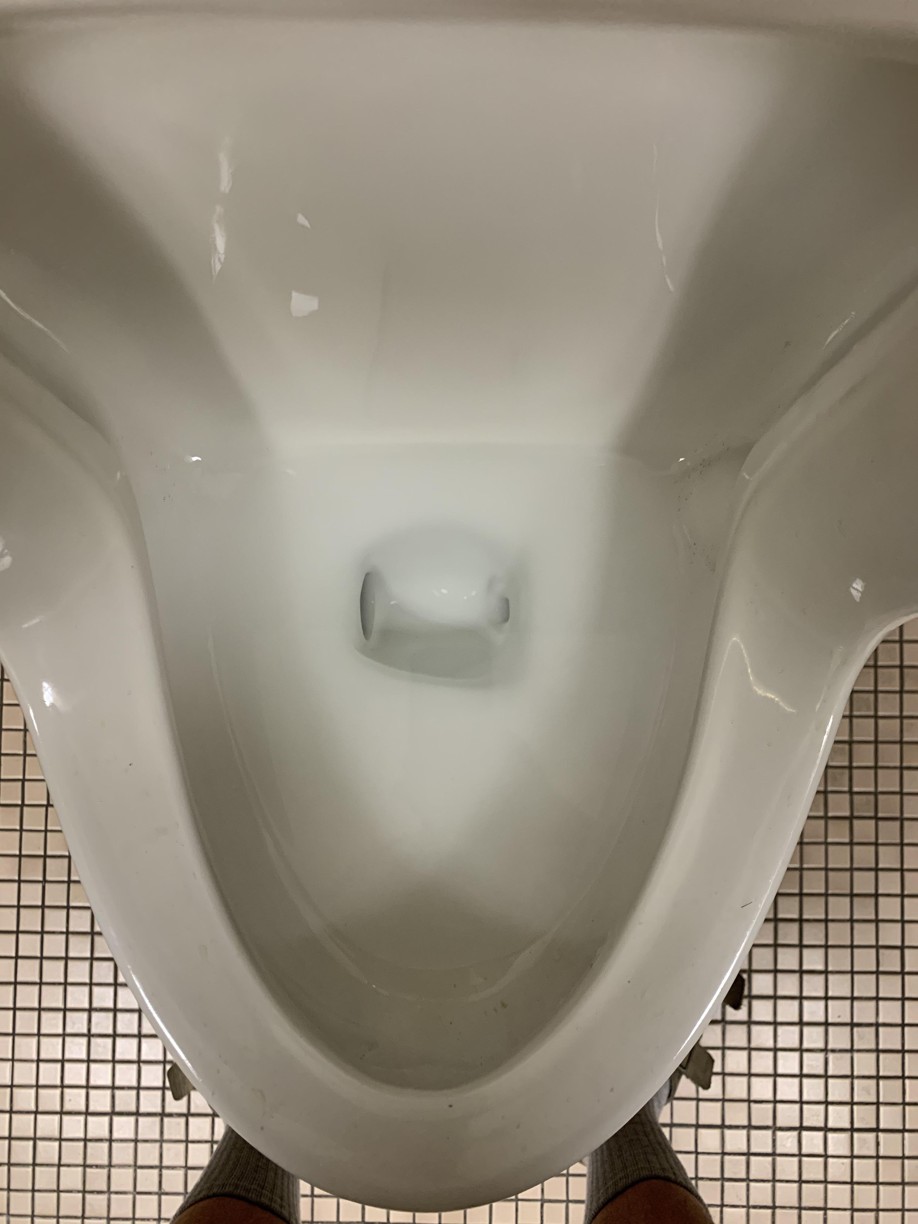 This urinal with sideways drain holes r/mildlyinteresting