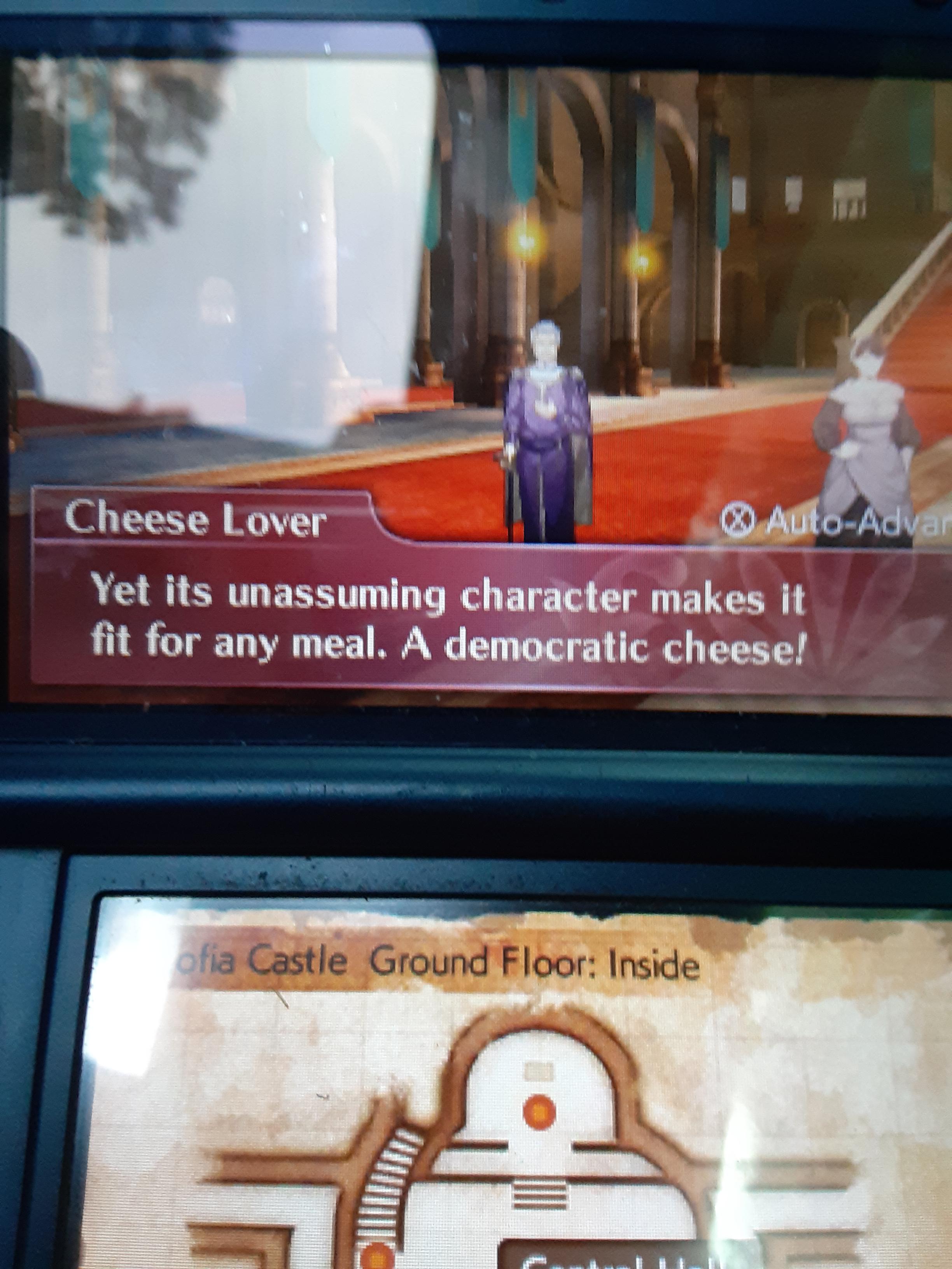 I just wanted to talk about cheese now I am part of the democratic