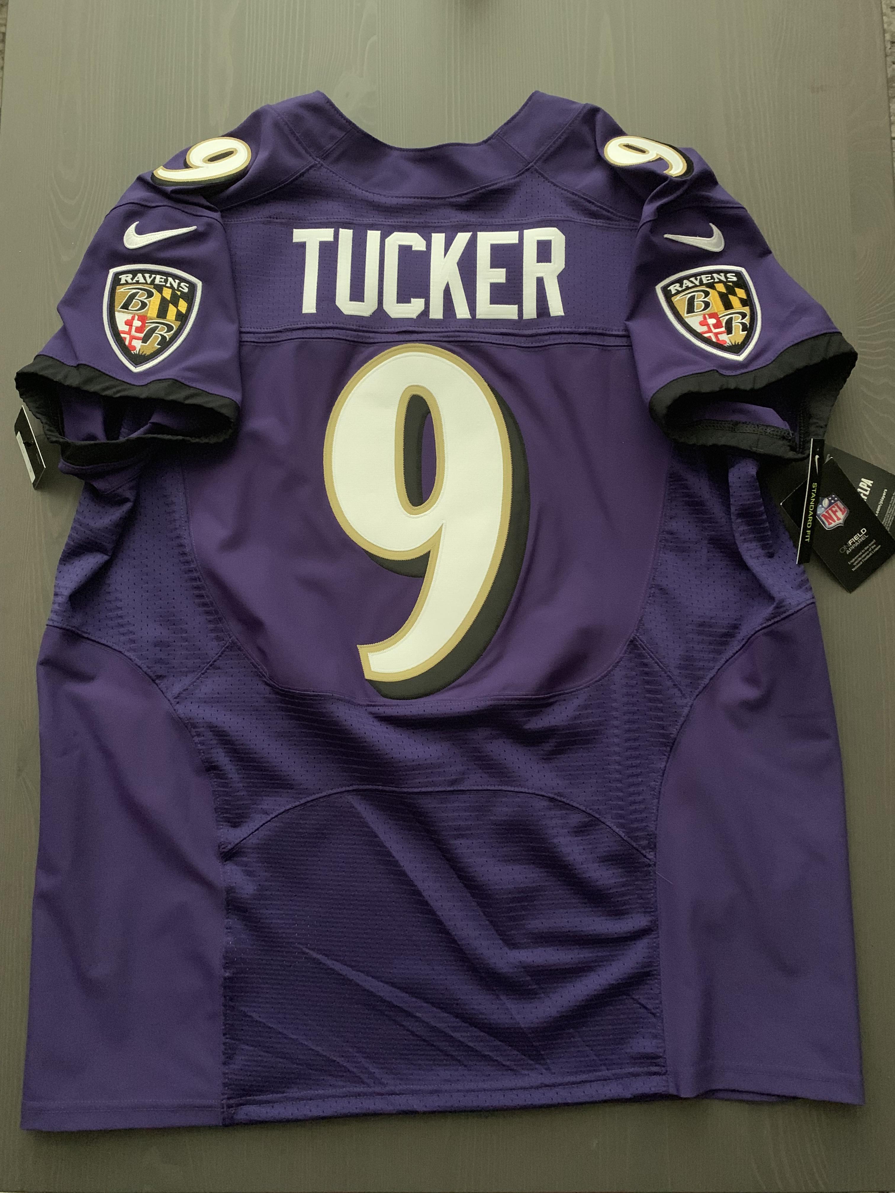 Baltimore Ravens Nike Speed Machine Custom Elite Jersey, Justin Tucker