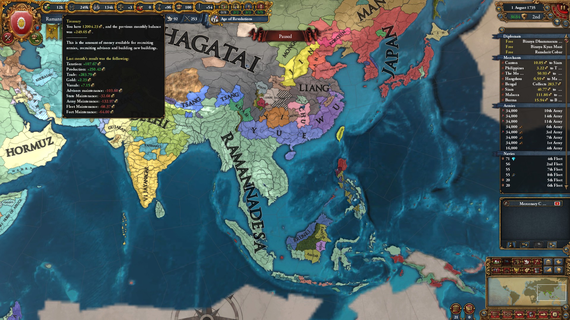 That's no Wonderful Sailor Mon, but the Land of Eastern Jade! r/eu4