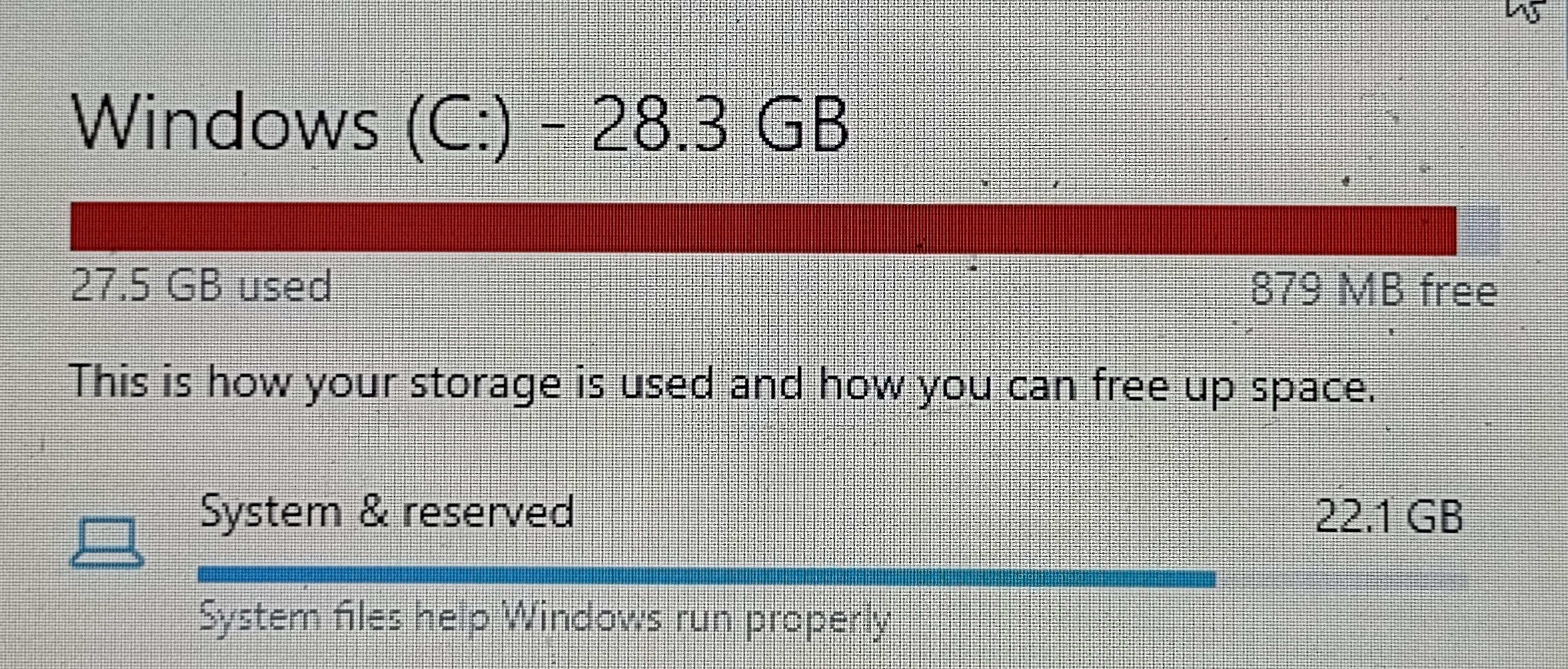 Was wondering why my laptop kept telling me im running out of space