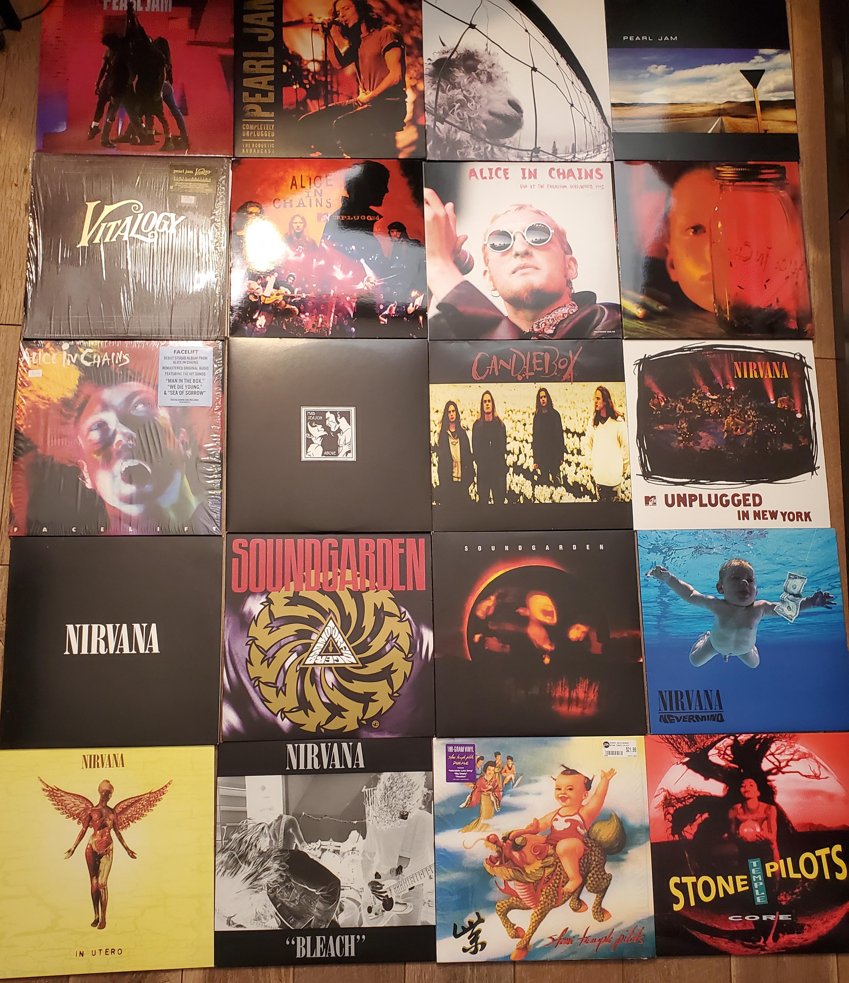 My Grunge collection on Vinyl r/grunge