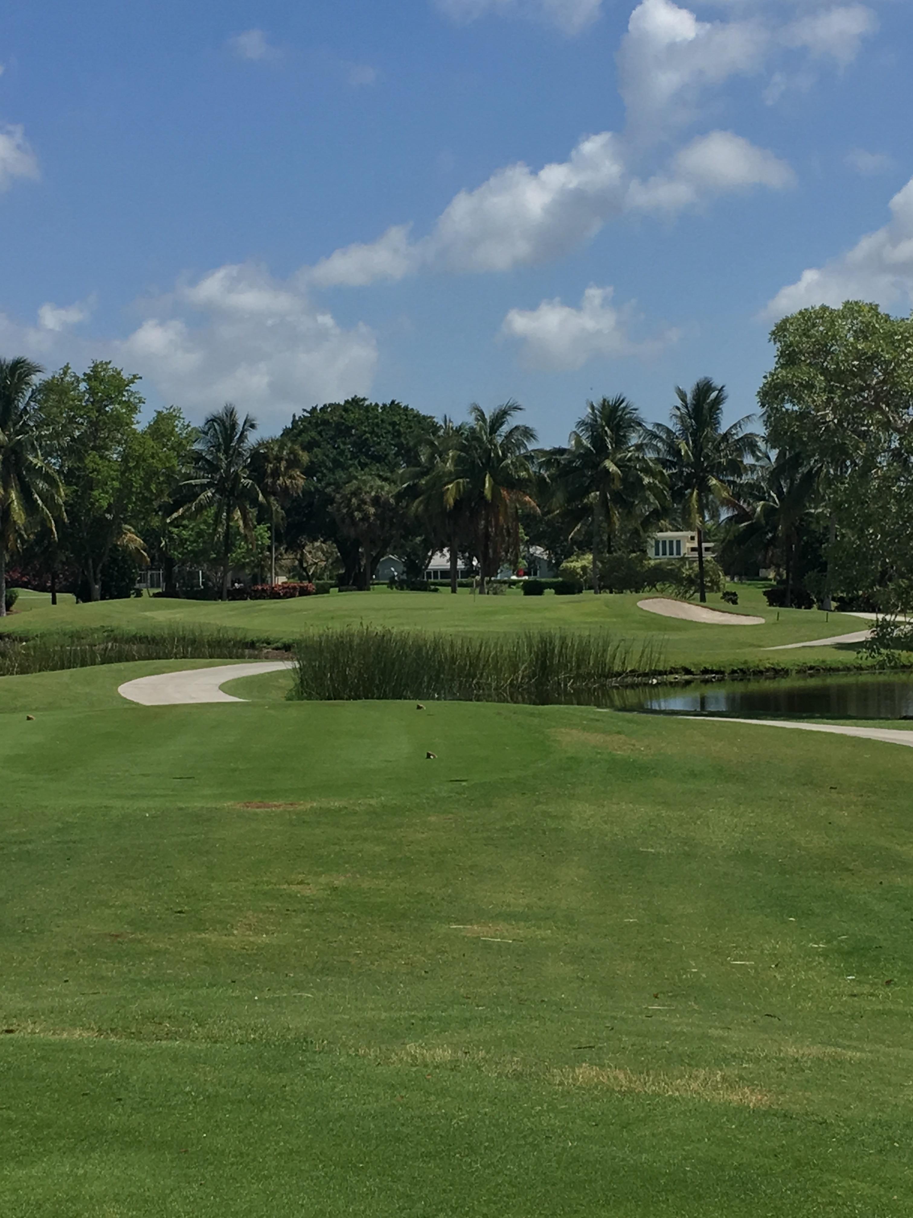 2 at Jacaranda West course in Fort Lauderdale FL. Getting a par on