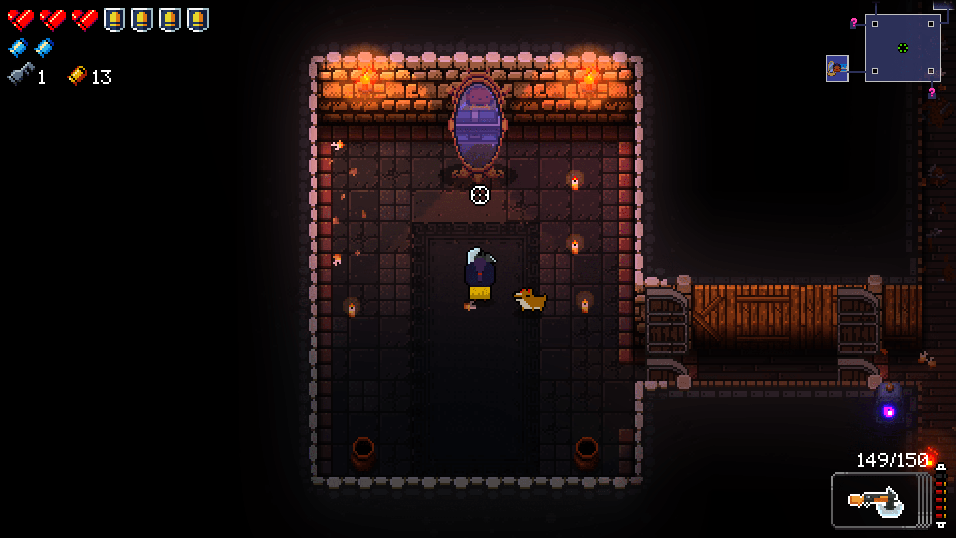 I got a mimic in the mirror room. What are the chances? r/EnterTheGungeon