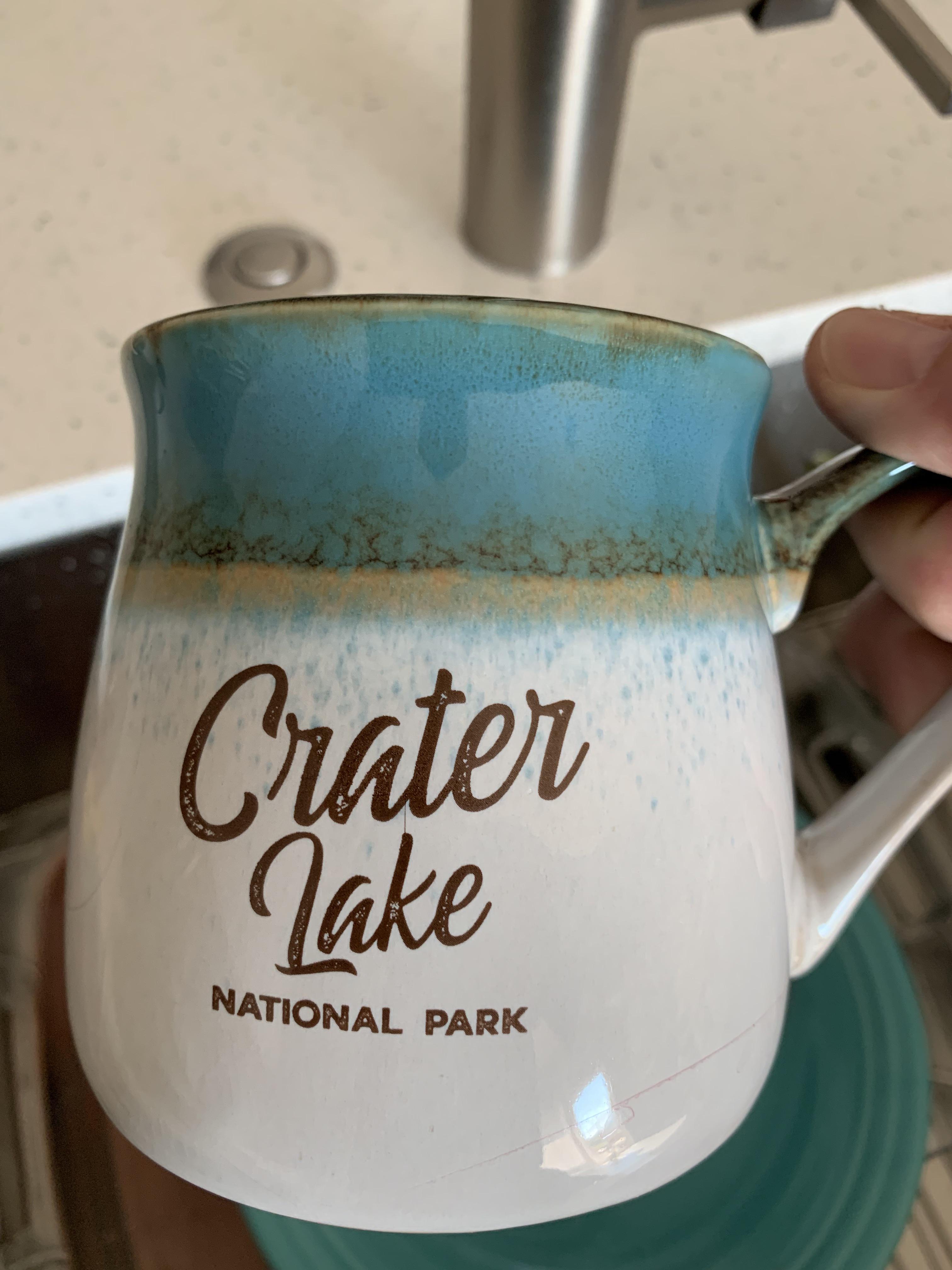 I broke a mug my wife bought at the Crater Lake gift shop. Anyone have