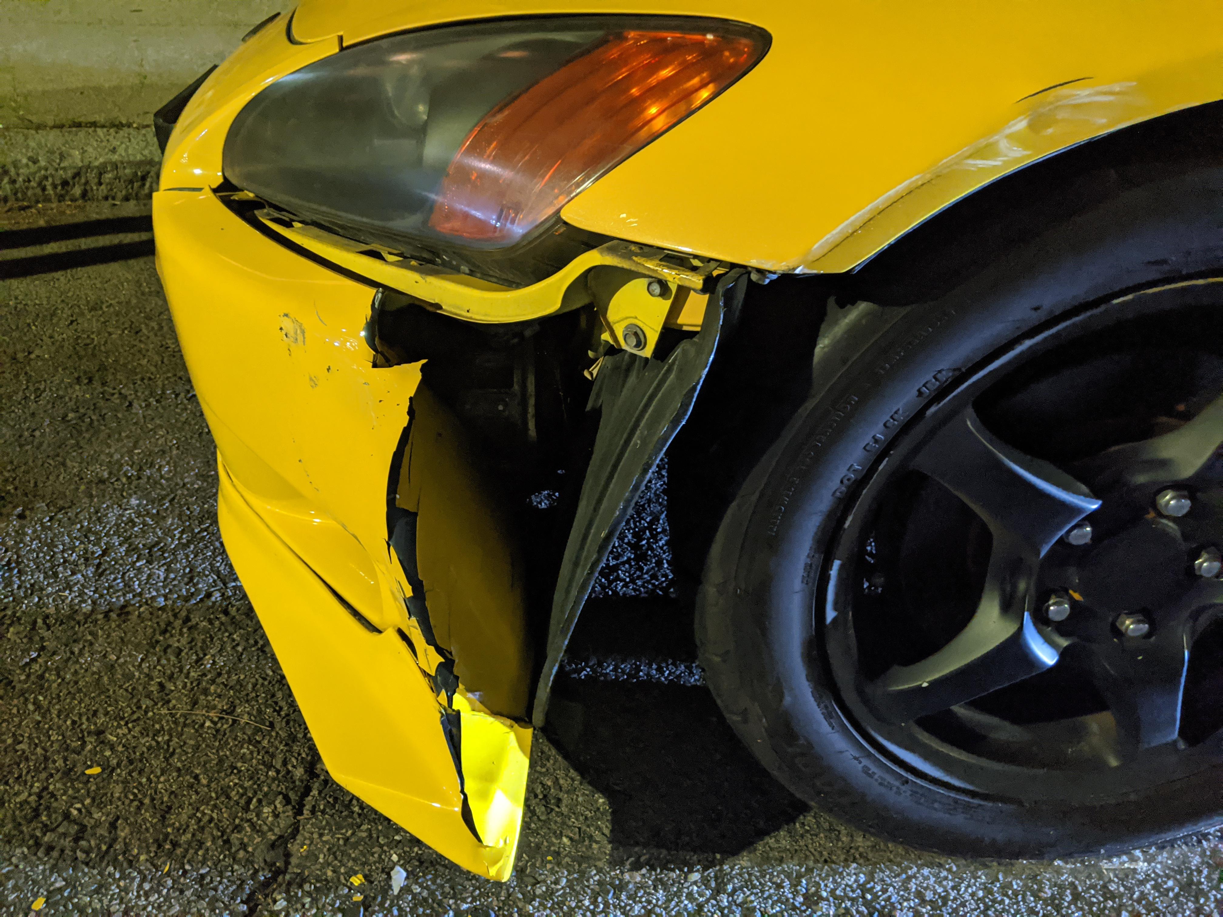 Someone also hit my parked car... but they left the scene ( S2000