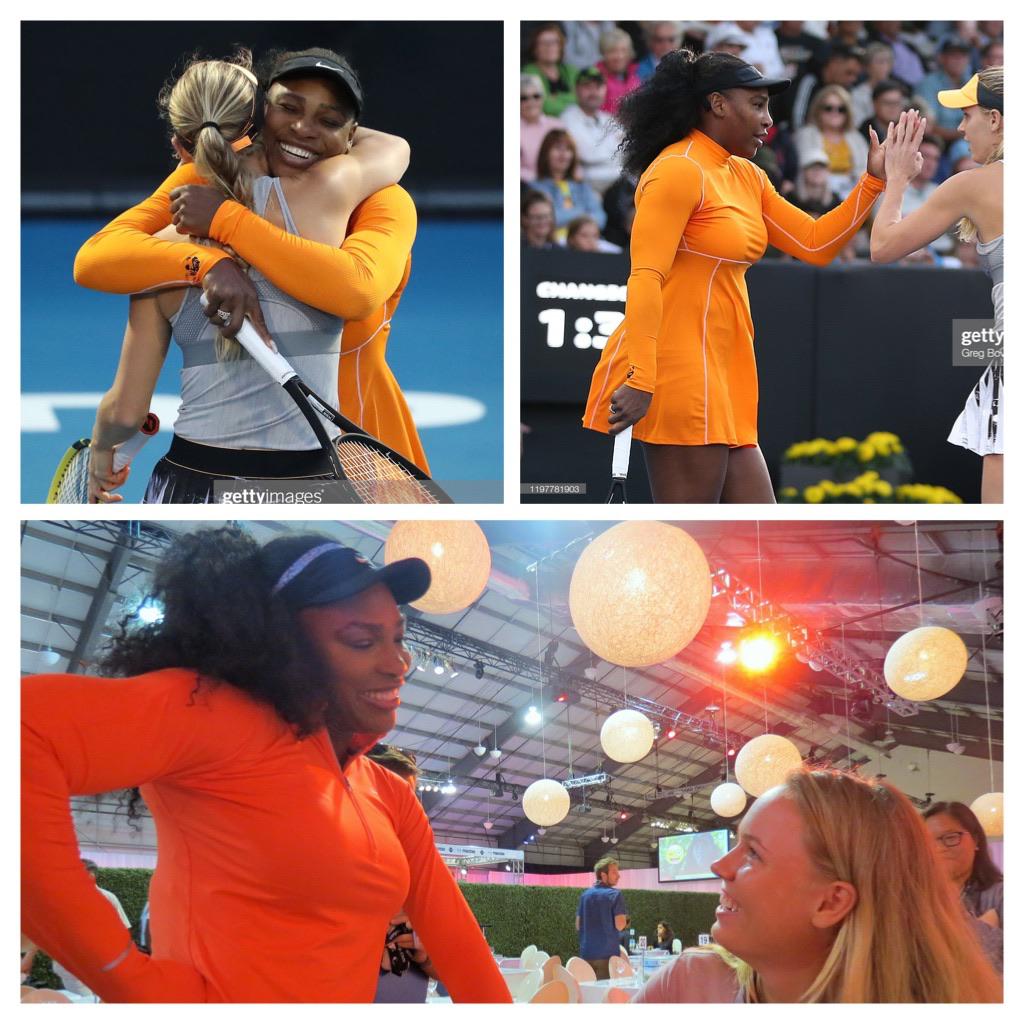 Besties on tour, Serena and Wozniacki made their doubles debut at the