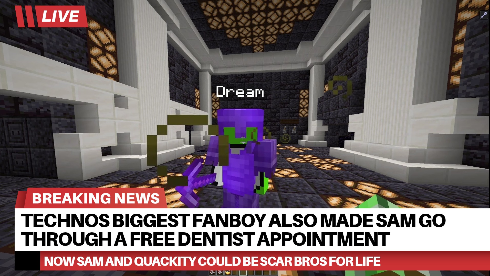 Making bad headlines of the dream smp day 396 r/dreamsmp