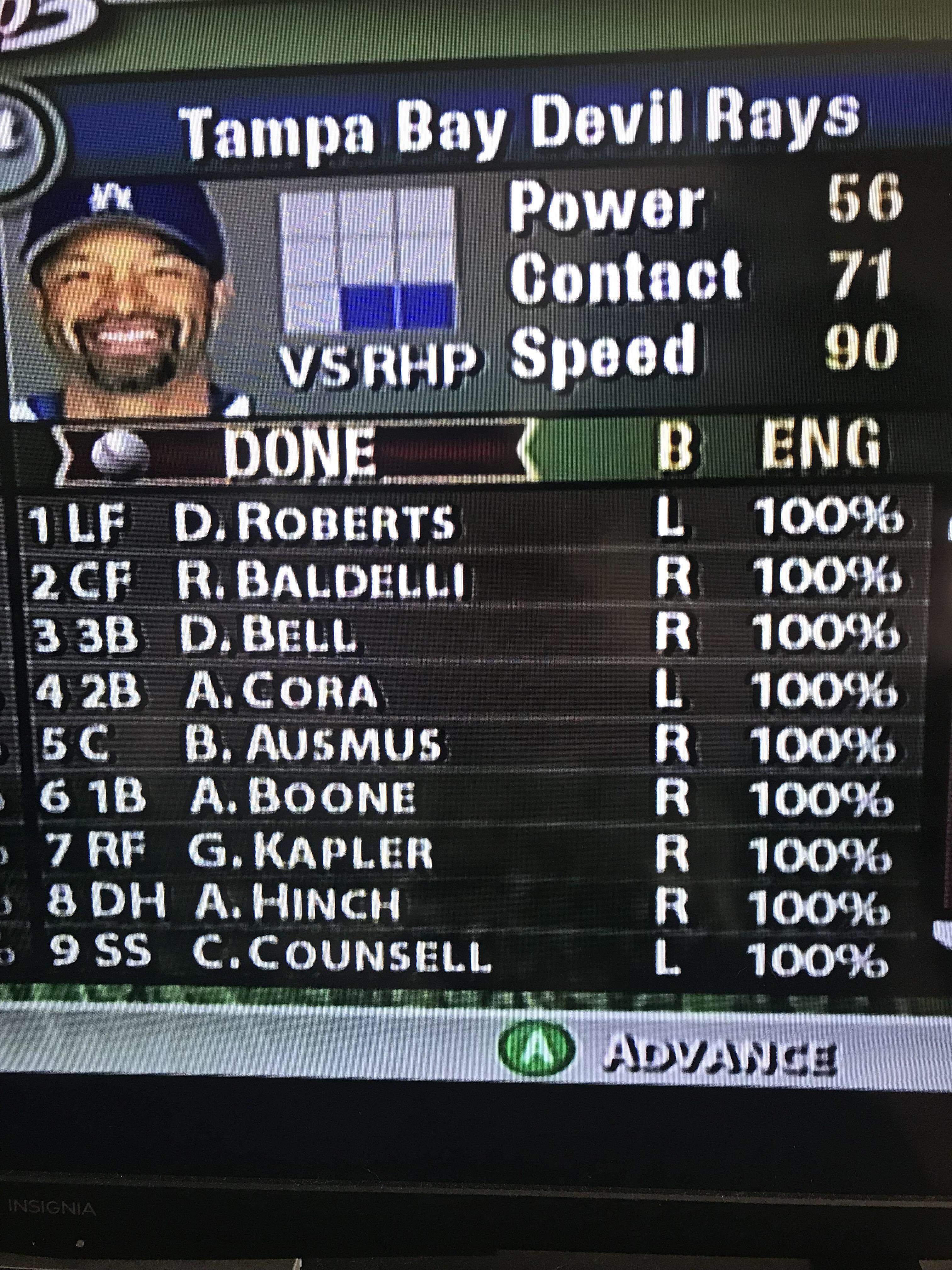You can now create entire lineups of managers in MVP Baseball 2005 r