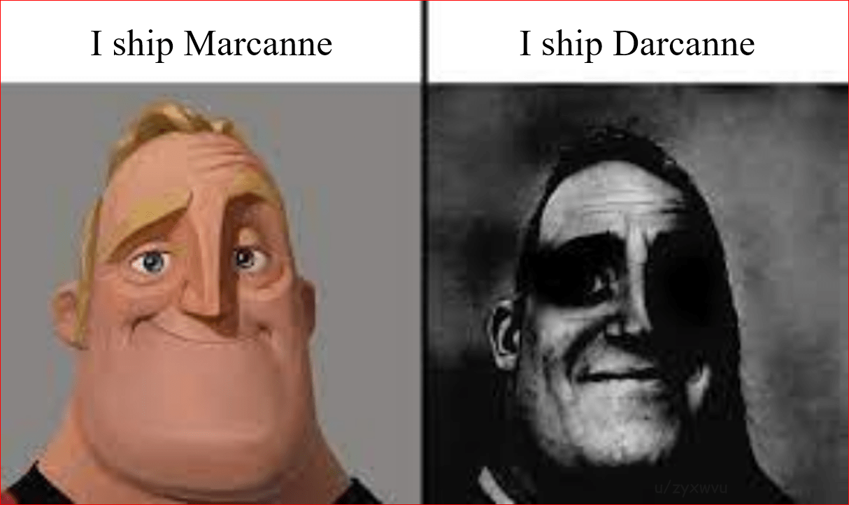 A friend asked me "If Marcanne became canon right now, would it be