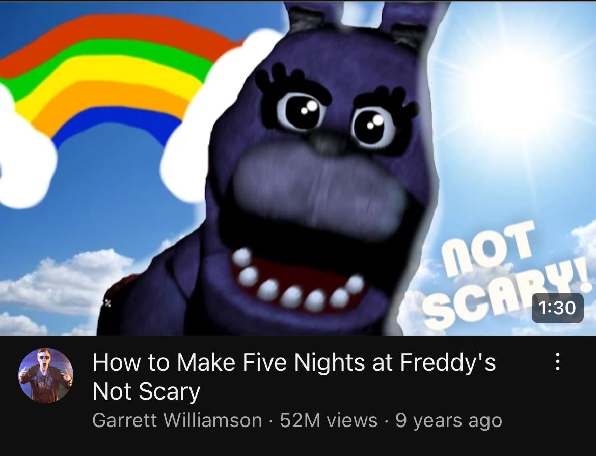 What is the true answer to make FNAF not scary? r/fivenightsatfreddys