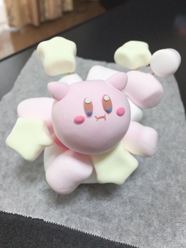 Marshmallow Kirby (Kirby made from marshmallows) r/Kirby