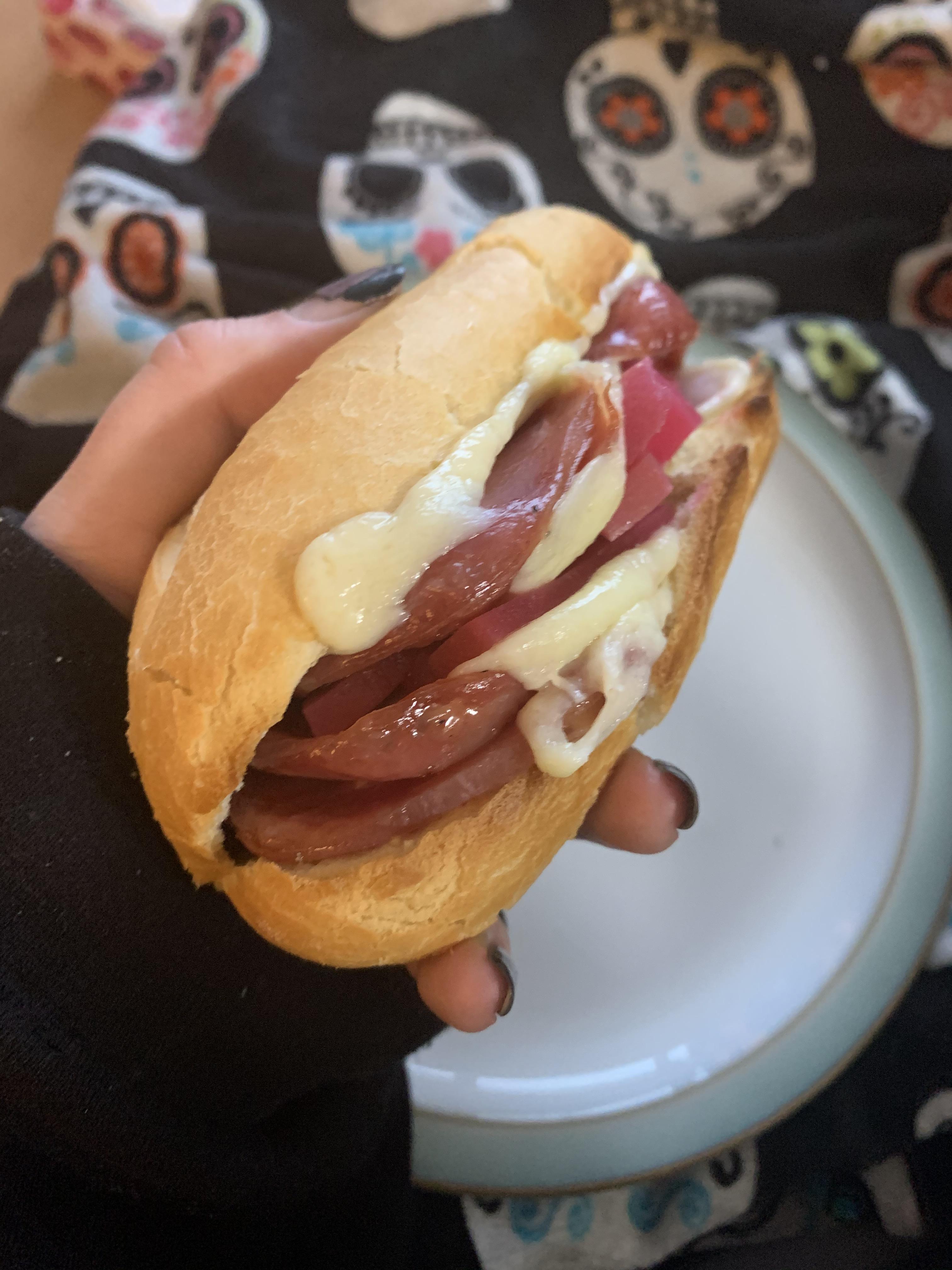 Melted gouda, soppressata, and pickled turnips!! r/Sandwiches