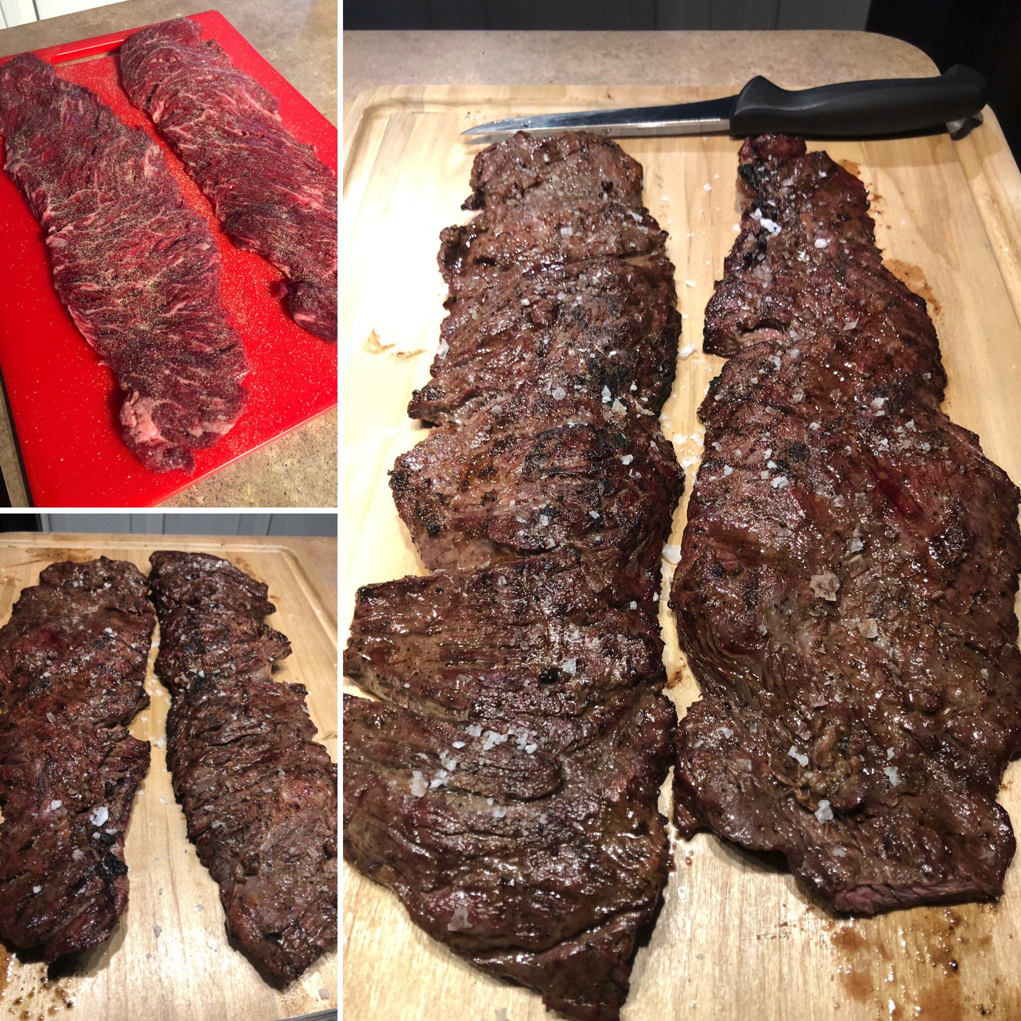 Made some flap steak today for tacos, just let sit on countertop for 1