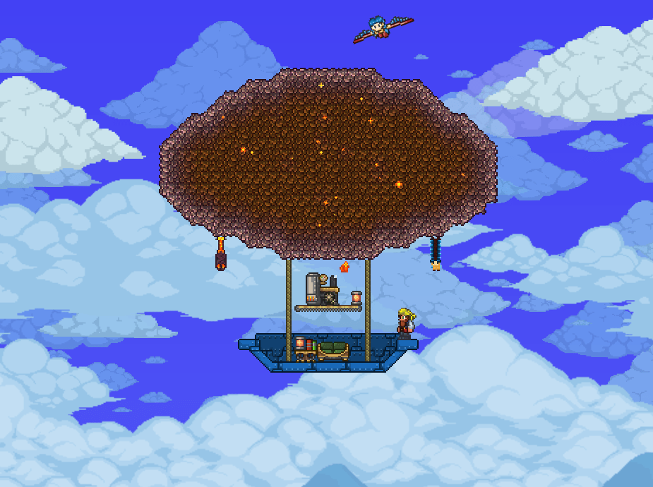 Balloon made with around 410 meteorite ore r/Terraria