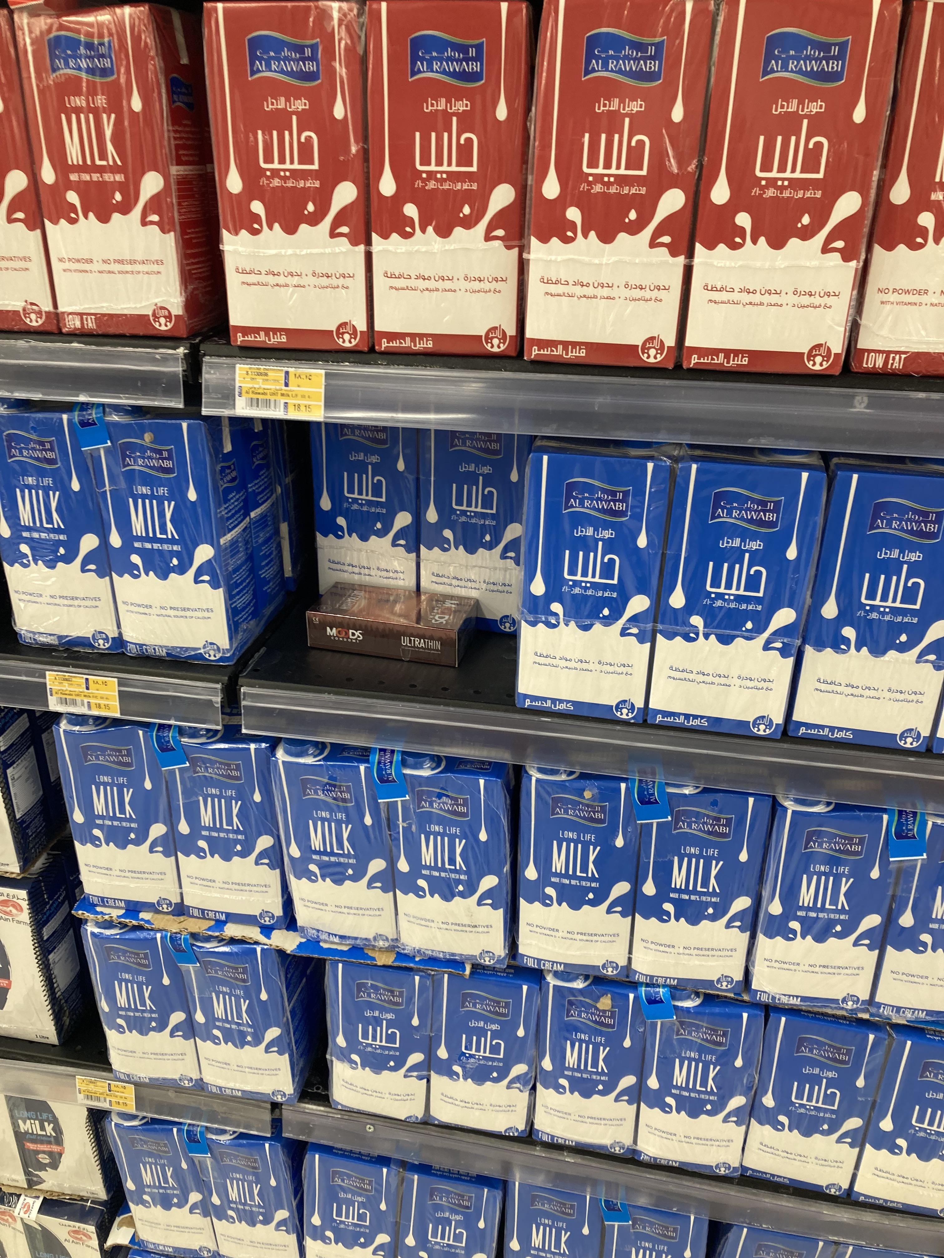 Found a condom packet in the dairy section of my local grocery. Wonder