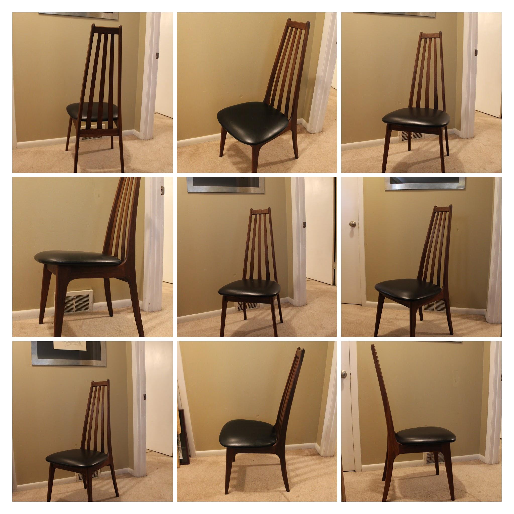 Set of 5 MCM chairs that Henry P. Glass designed for Richbilt Salvaged