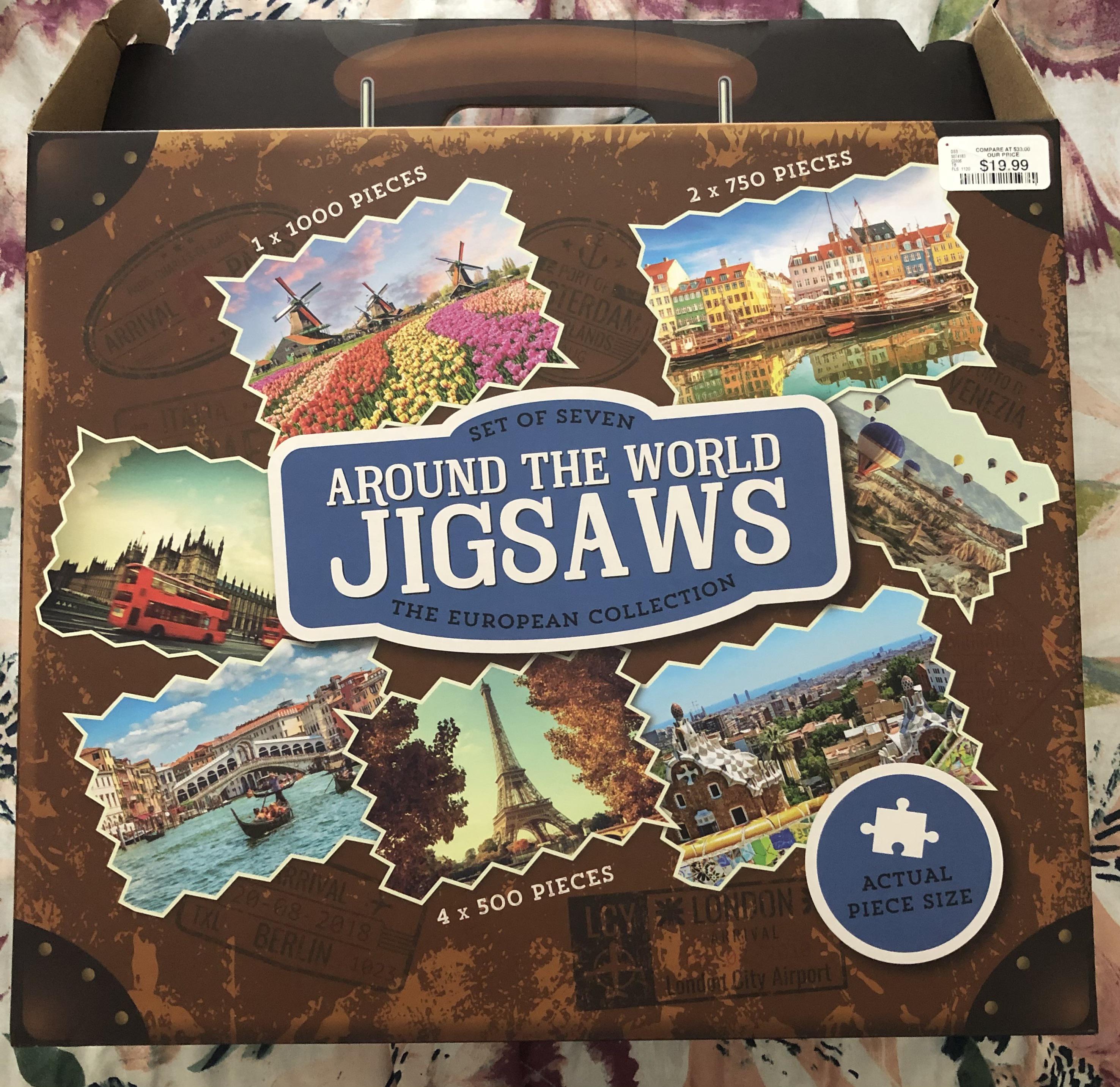 Im excited about these. 20 for 7 puzzles in one cool case at HomeGoods