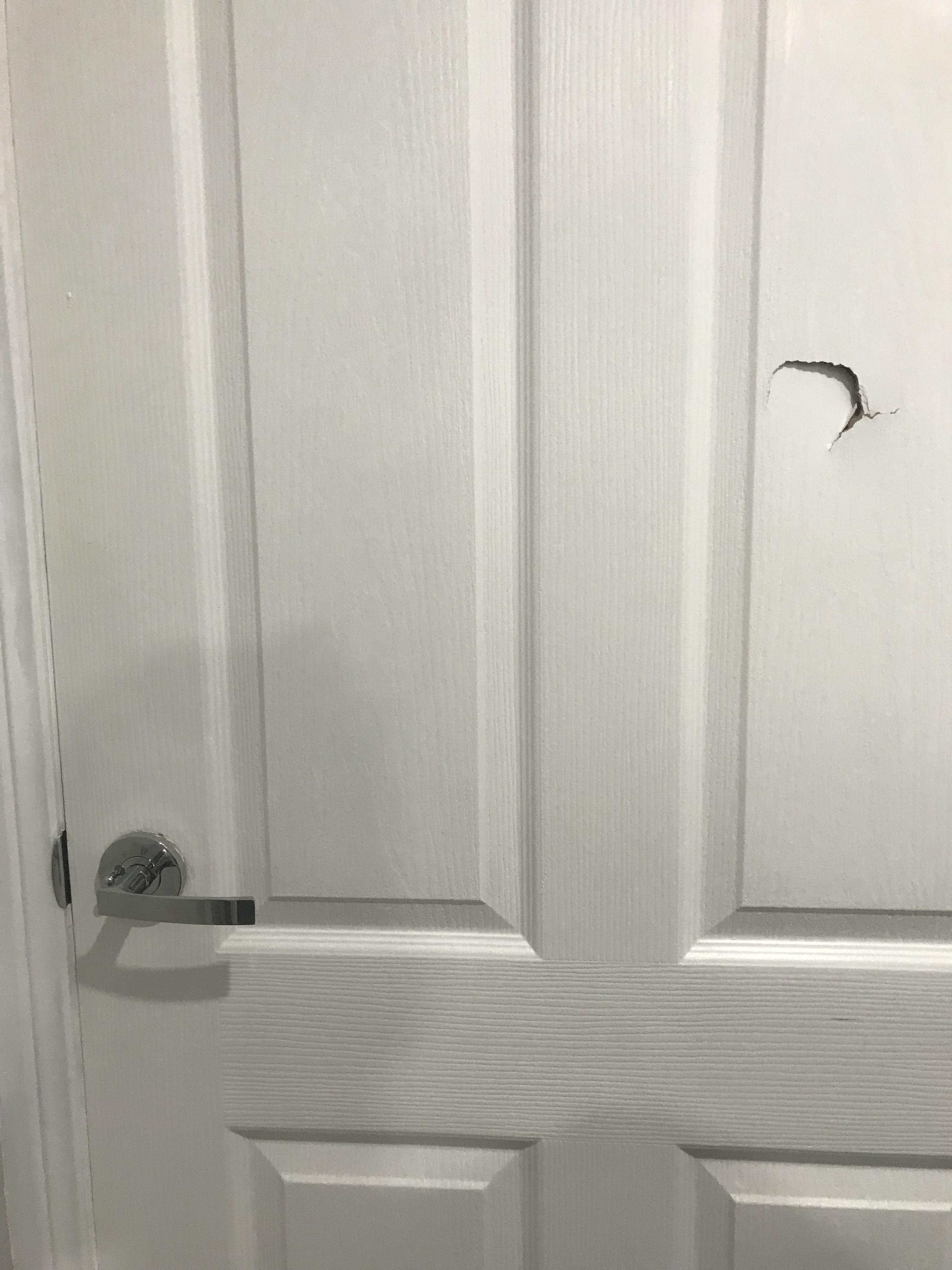 What’s the best way to patch up this hole in a hollow mdf door? r/fixit