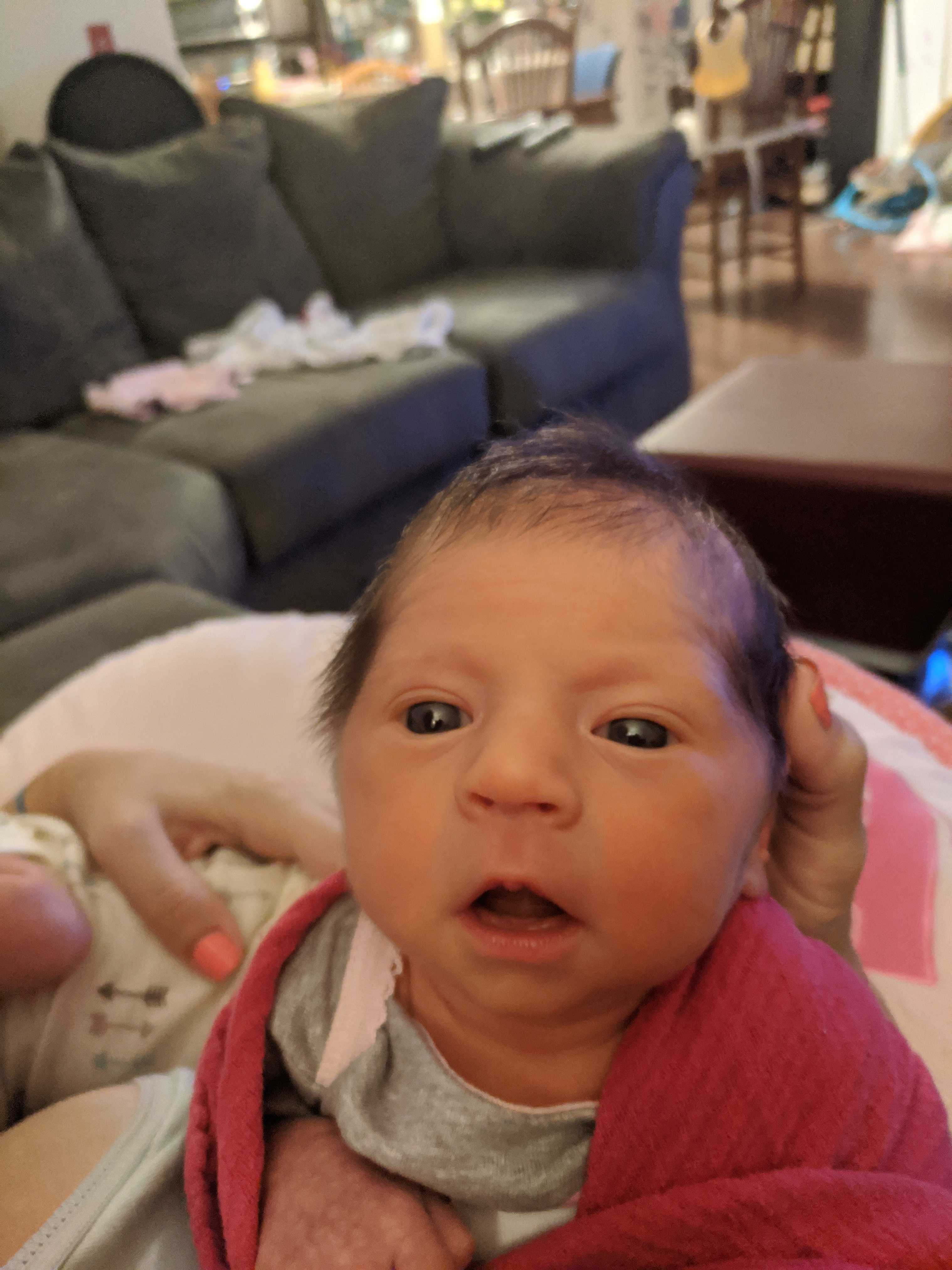 I think my newborn daughter is a cute podling. My wife says no. Reddit
