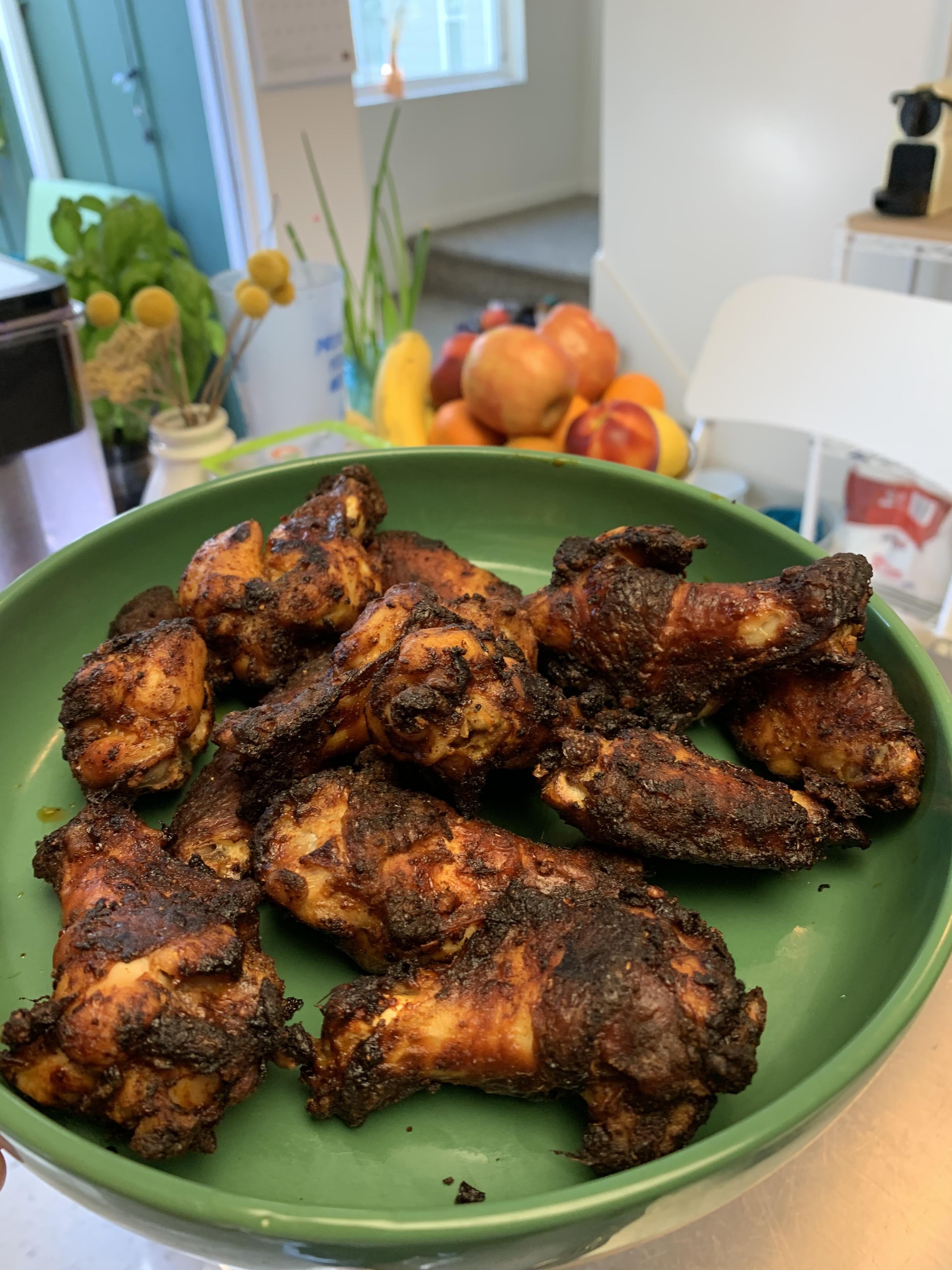 My first day with an air fryer! These buffalo wings were insanely good
