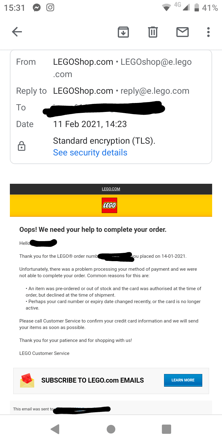 Is this a legit email? It's from and when I ring the