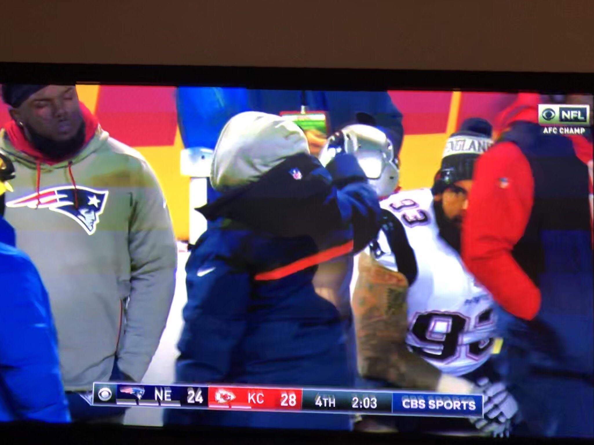 Coach Belichick throws Microsoft Surface into first row of stands... 