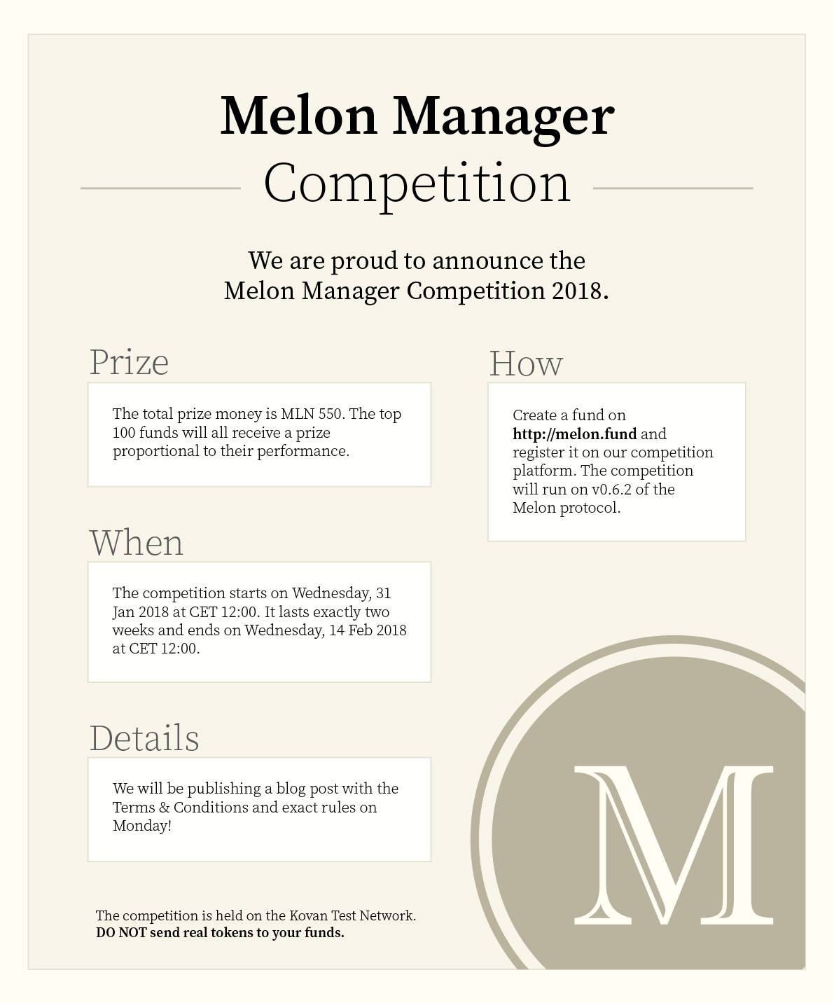 The Melon Manager Competition 2018 is starting next week! Top 100 funds