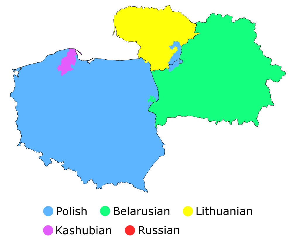 Ethnicities in Poland, Lithuania, and Belarus by Administrative