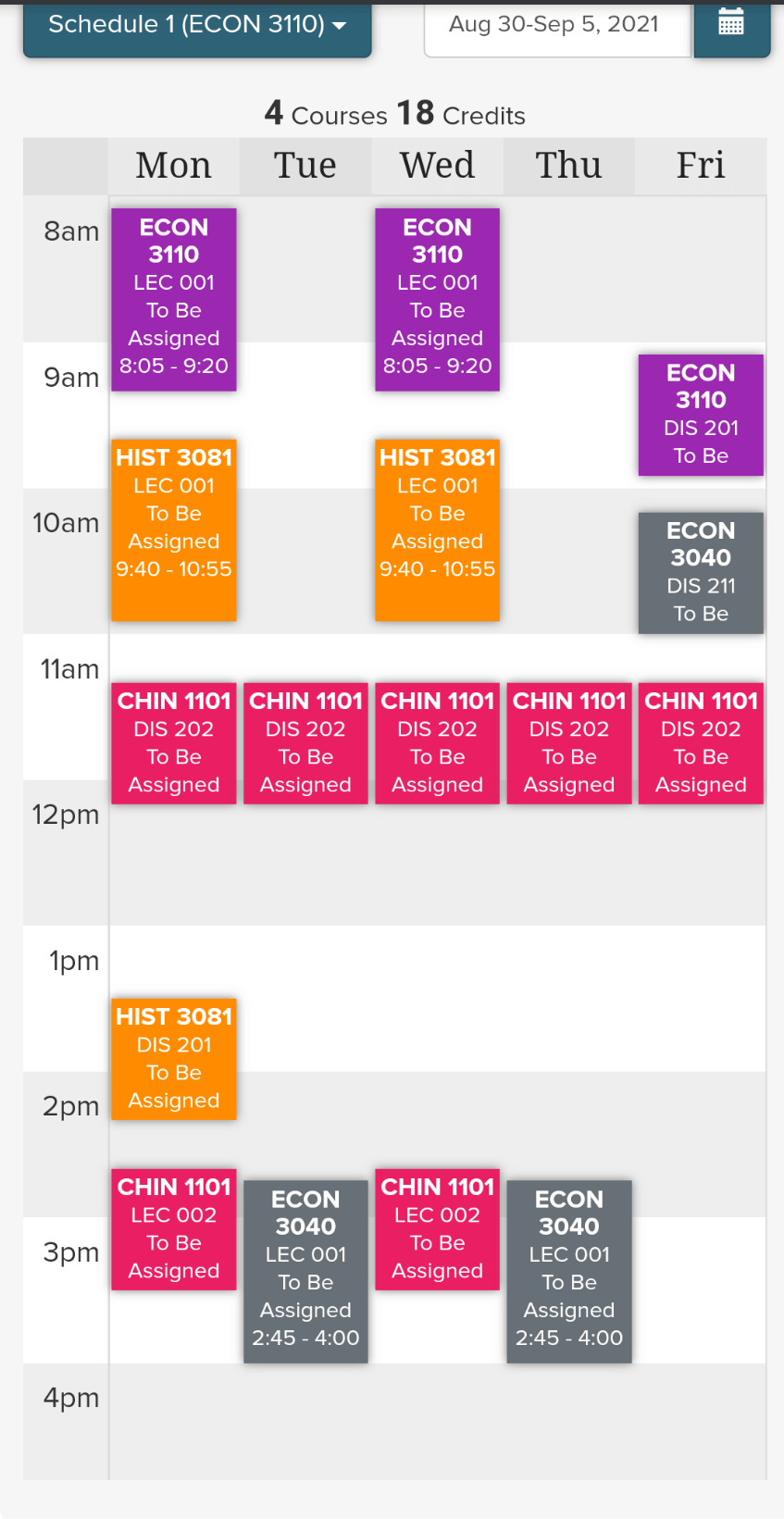 Fall 2021 Schedule thoughts? r/Cornell