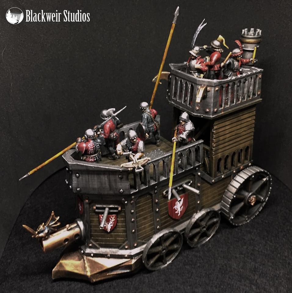 I didn’t really like the GW Steam Tanks so I modelled and printed my