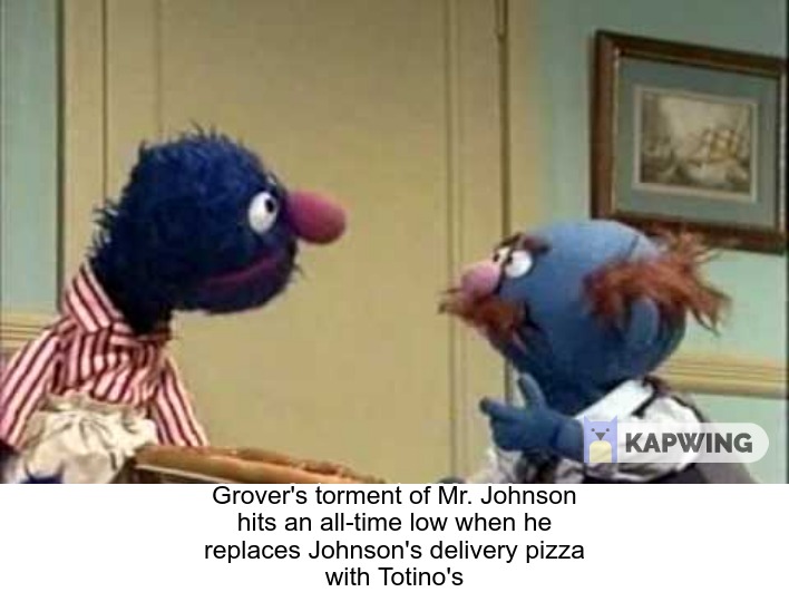 Grover needs to step up his game r/bertstrips