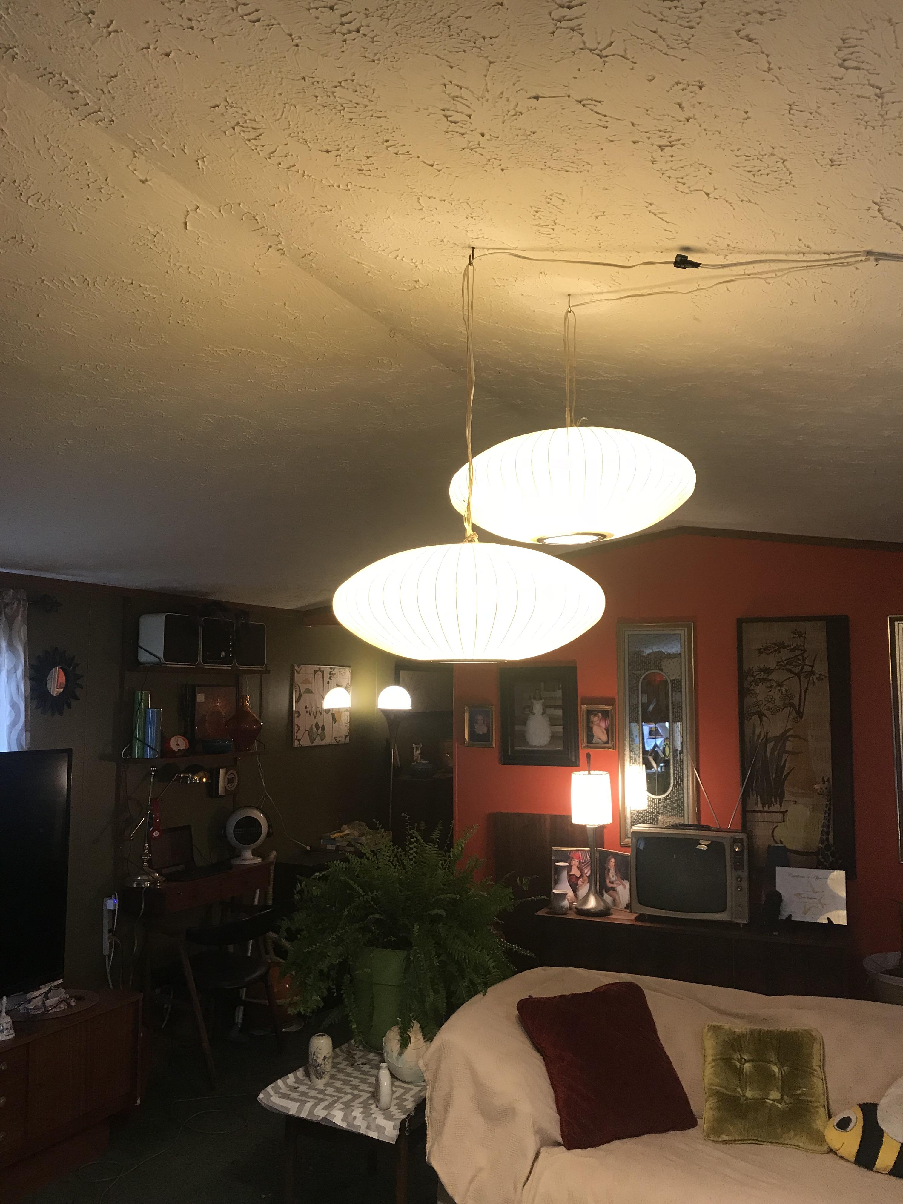Finally got some Nelson saucer bubble lamps r/Mid_Century