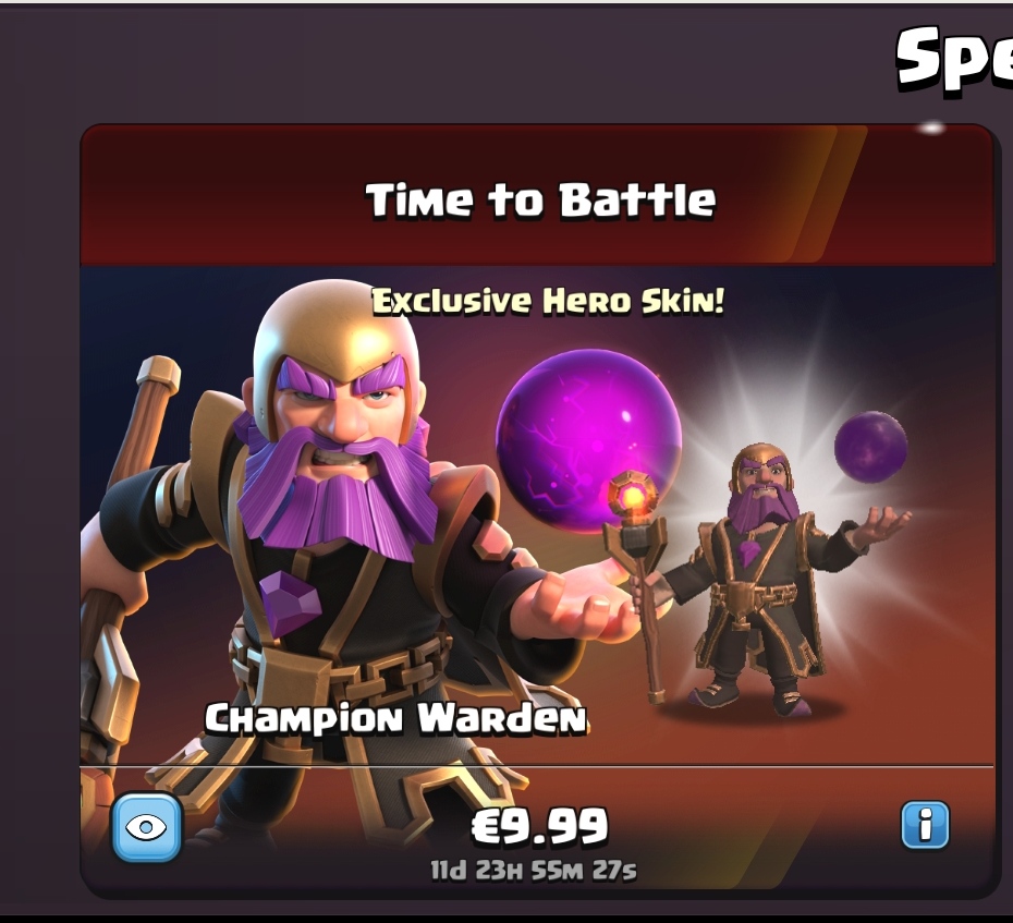 Champion Grand Warden in the store r/ClashOfClans