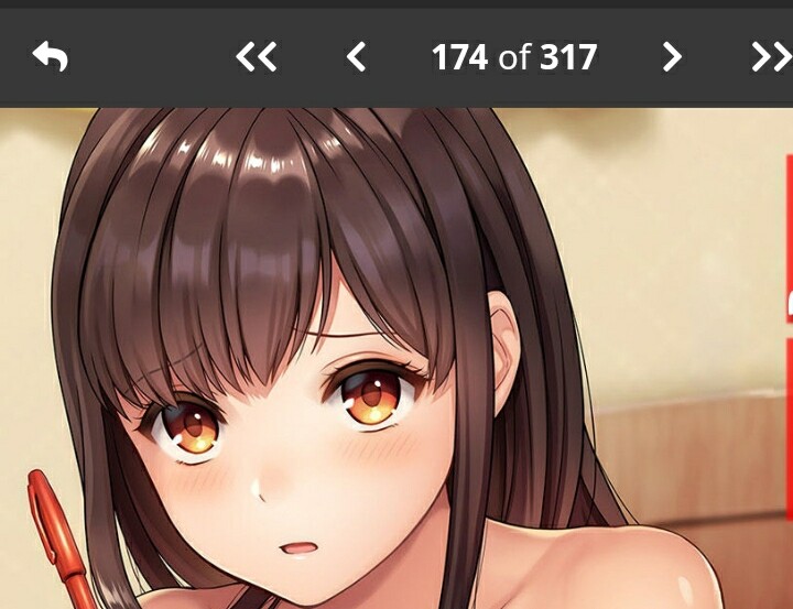 LF Color Source 1girl hazeleyes brownhair blusing nude "174 of 317