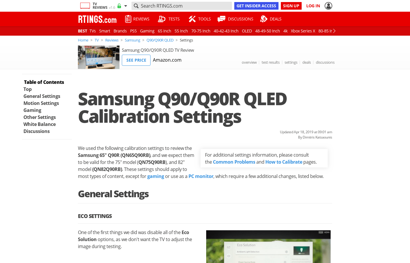 Samsung Q90/Q90R QLED Calibration Settings - RTINGS.com