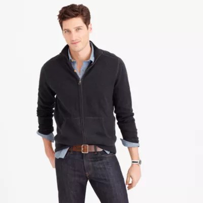 CottonCashmere Zip SweaterJacket Men's Sweaters J.Crew