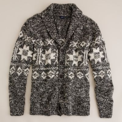 Shawlcollar Fair Isle cardigan J.Crew