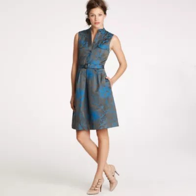 Bonnie dress in toile jacquard J.Crew