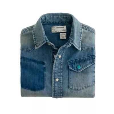 Boys' indigo denim western shirt J.Crew