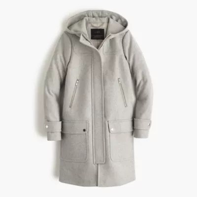 Wool melton duffle coat J.Crew