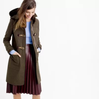 Wool melton toggle coat J.Crew