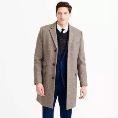 Ludlow topcoat in herringbone English wool J.Crew