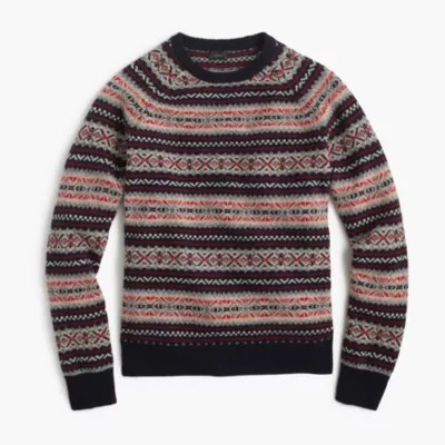 Lambswool Fair Isle Sweater Men's Sweaters J.Crew